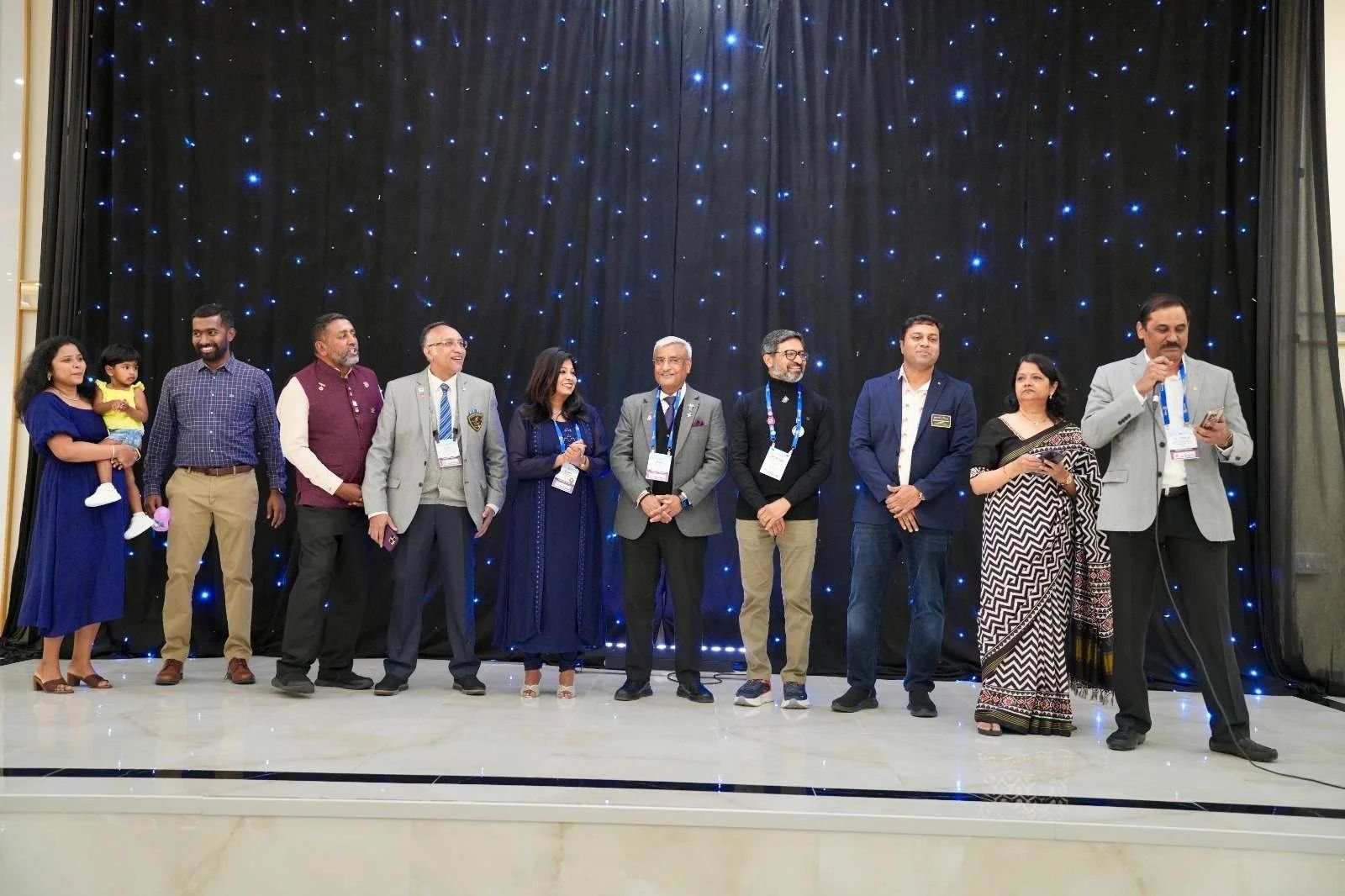 Medical team discussing research in a modern laboratory